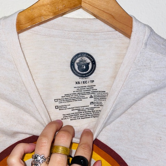 Smokey Bear fuzzy bear pullover - Picture 5 of 6